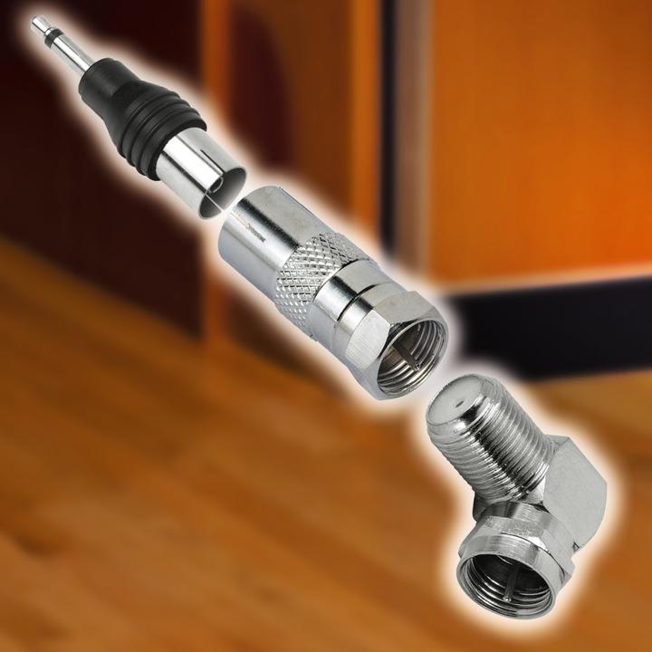 Produktbild Hama SAT-Adapter, F-Stecker - Koax-Kupplung (Antennenkabel)
