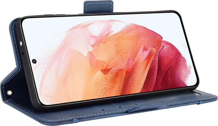 Actual product image Cover-Discount Galaxy S21+ - case with many card slots blue (Samsung Galaxy S21+)