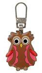 Prym Fashion zip for children owl brown/pink