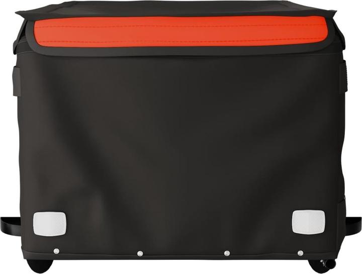 Produktbild VidaXL Lastenanhänger Schwarz und Orange 45 kg Eisen, Farbe