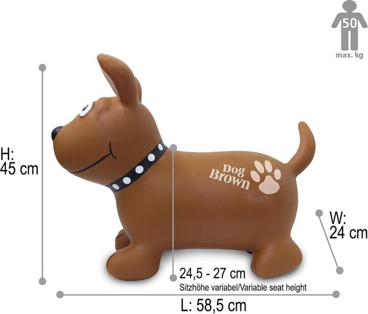 Immagine prodotto Jamara Animale gonfiabile Dog Brown con pompa