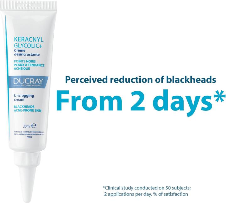 Actual product image Ducray KERACNYL GLYCOLIC+ Anti Blackhead Cream Cream (30 ml)