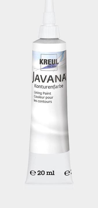 Image du produit Kreul Peinture pour tissus Javana, peinture pour contours (Blanc, 20 ml)