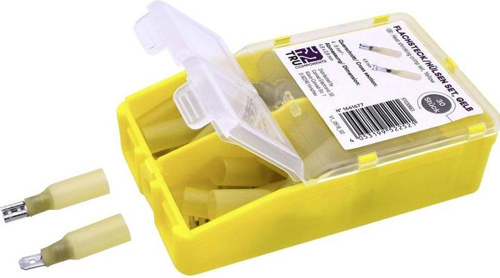 Produktbild Tru Components Quetschverbinder-Sortiment 4 mm² 6 mm² Gelb TC-6646708 60 St.