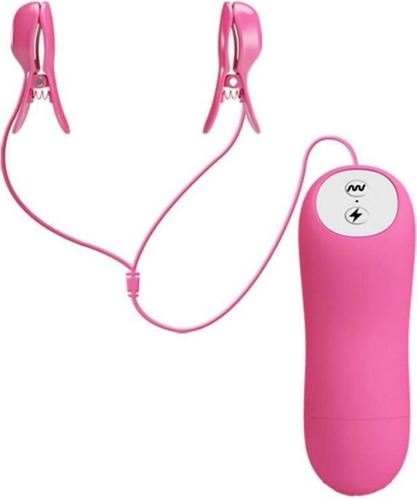 Actual product image Baile Electrosex Nipple Clamp with Vibration