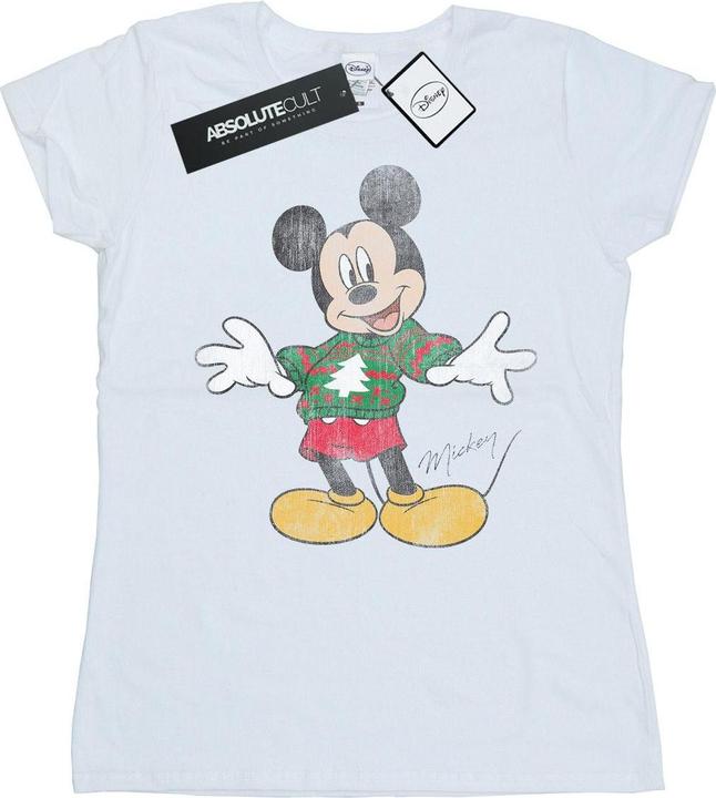 Disney Mickey Mouse Christmas Jumper TShirt (XXL)