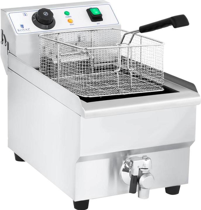 Actual product image Royal VKB Catering Electric fryer - 10 litre met afvoerkraan