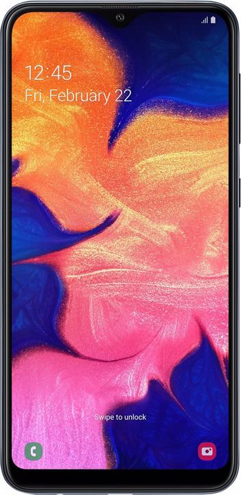 Samsung Galaxy A10 EU (32 GB, Black, 6.20", Dual SIM + SD, 13 Mpx, 4G)