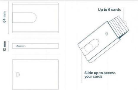 Actual product image Ögon Credit card case STONE GREY Slider