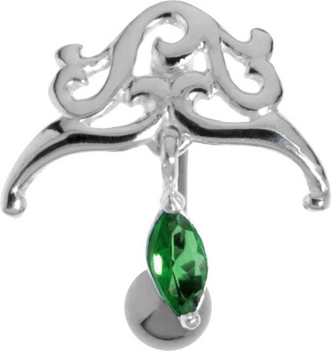 Immagine prodotto Bijouteria Piercing ventre (Zirconia, Argento 925, Acciaio chirurgico 316L)