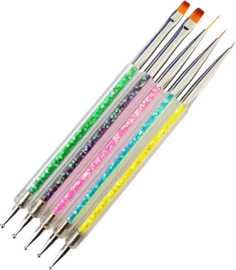 Immagine prodotto Nagellack24 Set di pennelli e punte (Set, Multicolore)