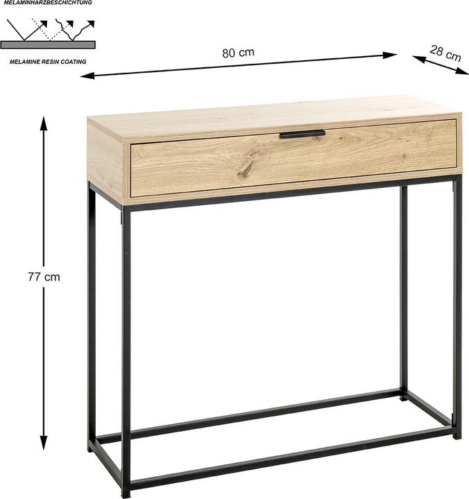 Actual product image HAKU Möbel Console (80 x 28 x 77 cm)