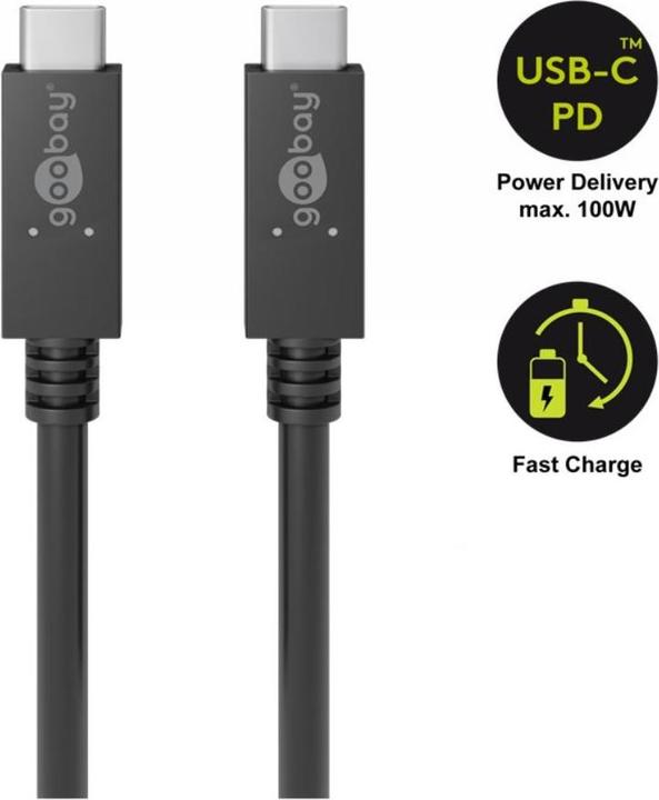 Actual product image Goobay USB cable (1 m, USB 3.2 Gen 2)