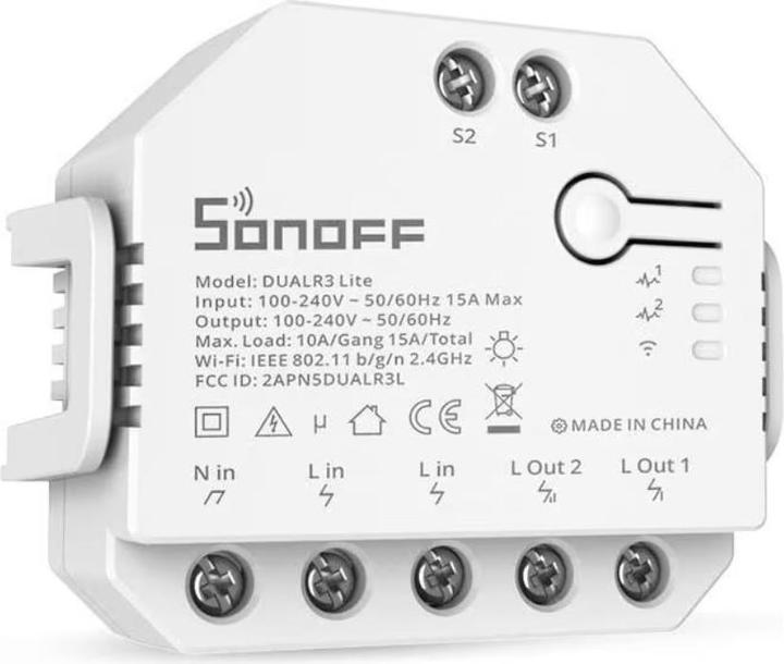 Produktbild Sonoff WiFi-Rolladenaktor DUALR3Lite (Schaltaktor)