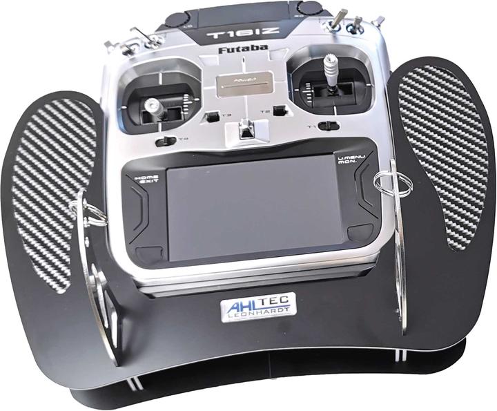 Image du produit AHLtec Pupitre émetteur Futaba T16IT Black avec étrier de pupitre émetteur standard, sans repose-mains