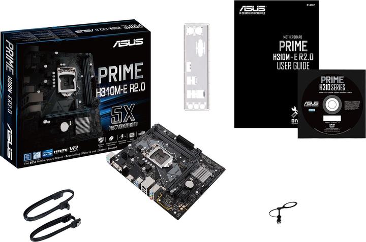 Actual product image ASUS PRIME H310M-E R2.0 S1151V2 MAT (LGA 1151, Intel H310, mATX)