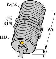 Image du produit Turck TURC BI20-G47-Y1X Capteur inductif KEMA 02 ATEX 1090X (Capteur)