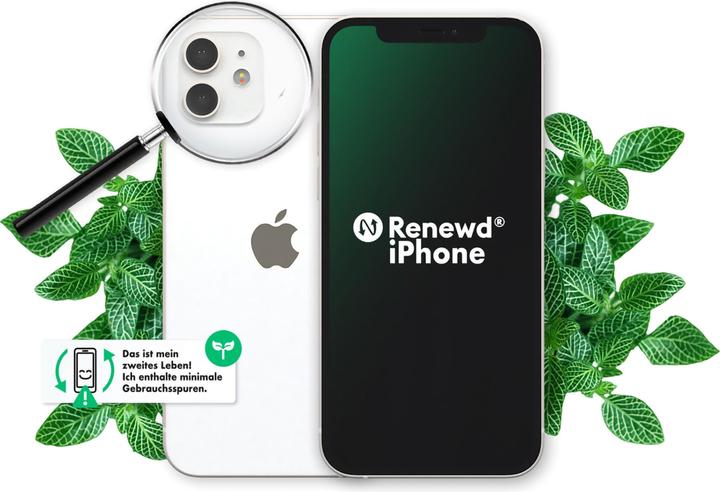 Produktbild Renewd iPhone 12 Mini (128 GB, Weiss, 5.40", Dual SIM, A / Wie neu)