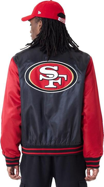 Actual product image New Era Varsity Satine Bomber Veste San Francisco 49ers (M)