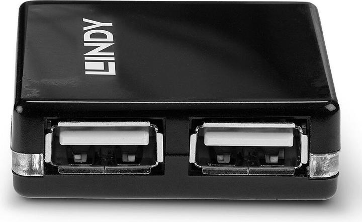 Actual product image Lindy USB 2.0 Mini Hub (USB-A, 2 Ports)