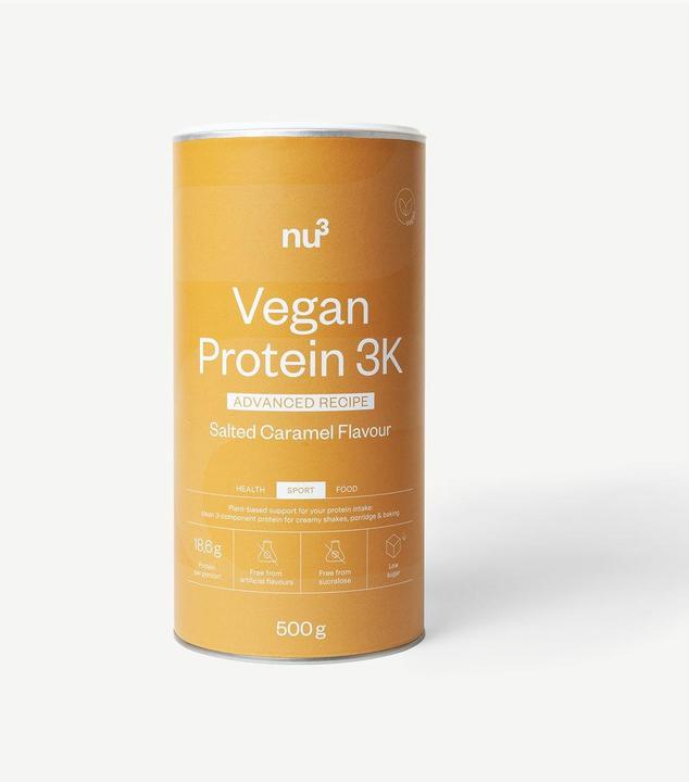 Actual product image nu3 Vegan Protei 3K Advanc Salt Car 500g (Salted Caramel, 1 pcs., 500 g)
