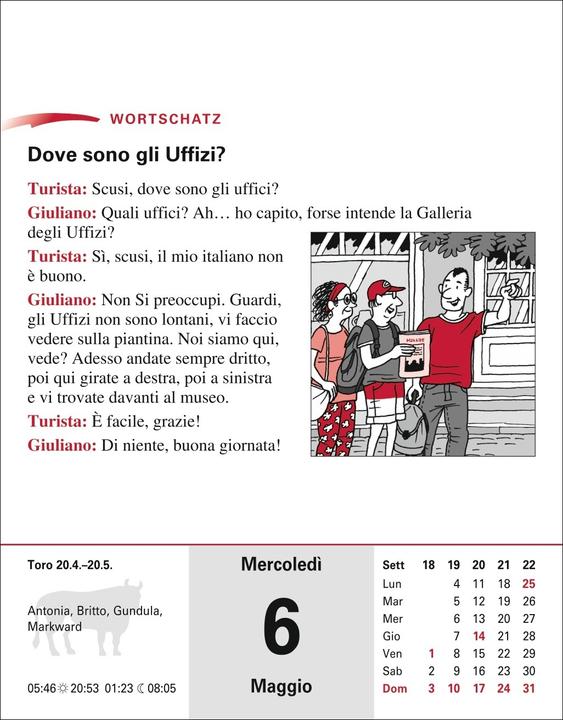 Produktbild Harenberg Italienisch Sprachkalender 2026 - Italienisch lernen leicht gemacht - Tagesabrei (Deutsch, Italienisch, Steffen Butz, Tiziana Stillo, 2025)