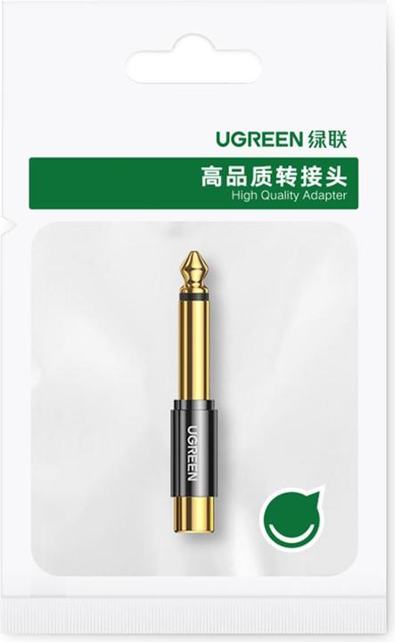 Produktbild Ugreen 6.35 mm Klinken Stecker auf RCA Cinch Buchse Adapter (Klinkenadapter)
