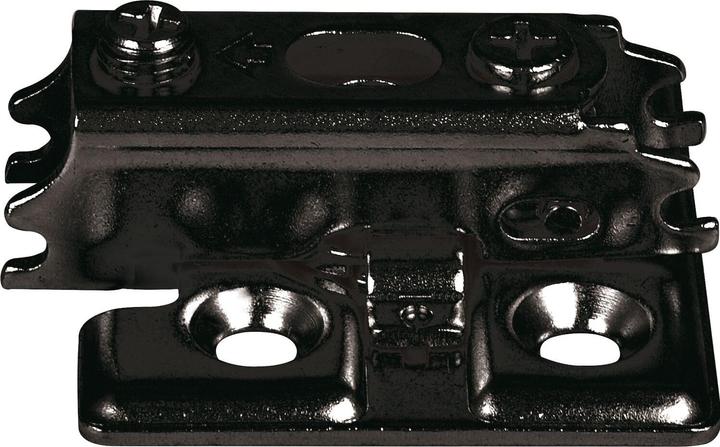 Actual product image LAMP® cross mounting plate J95, screws, distance 0 mm, black (1 pcs.)