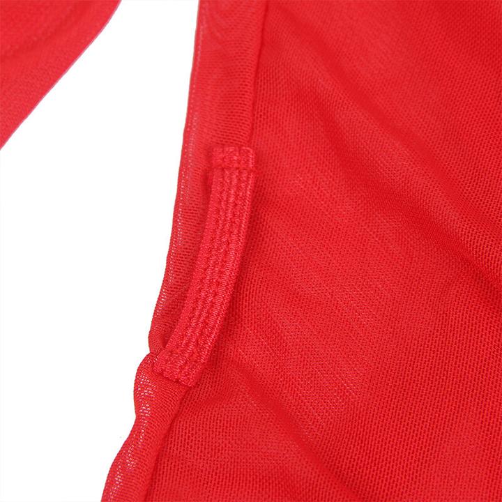 Produktbild Subblime Transparenter Stoffmantel Mit Spitzendetail Rot S/M (S, M)