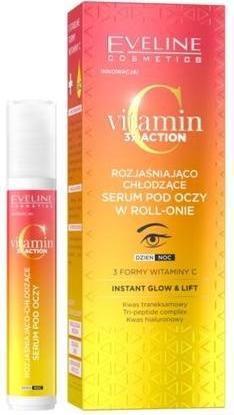 Image du produit Eveline VITAMIN C 3XACTION Sérum pod oczy roll-on (Roll-on, 15 ml)