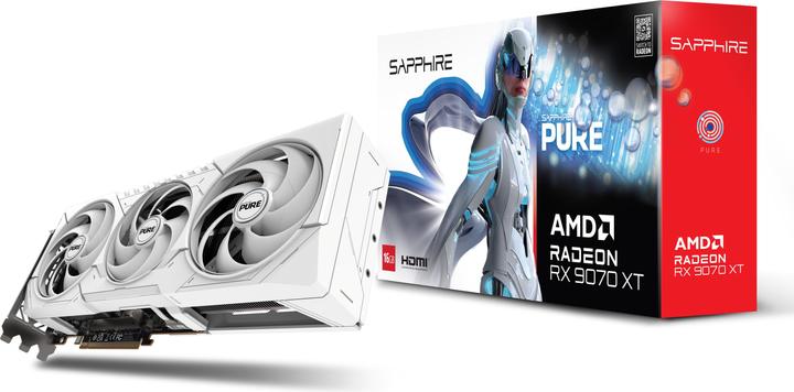Image du produit Sapphire Pure Radeon RX 9070 XT Gaming OC (16 Go)