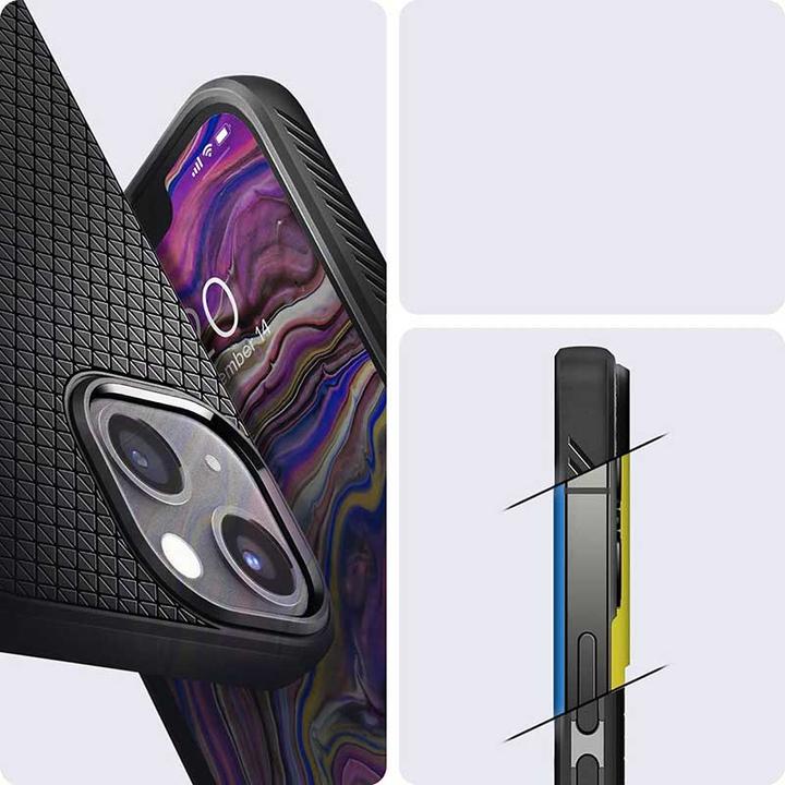 Image du produit Spigen ACS03519 Housse de protection pour téléphone portable 15,5 cm (6.1" ) Cover Noir (Apple iPhone 13)