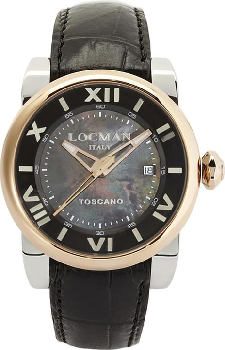 Locman Italy Unisexuhr Toscano Automatik schwarz Ref. 590 (Analoguhr, 41 mm)