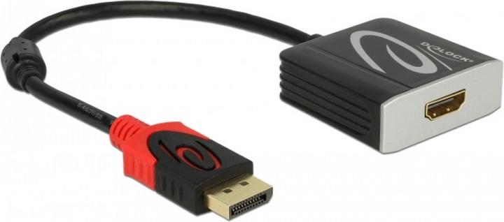 Produktbild Delock Adapter DisplayPort - HDMI, 4K/60Hz, aktiv, HDR support (HDMI, 20 cm)