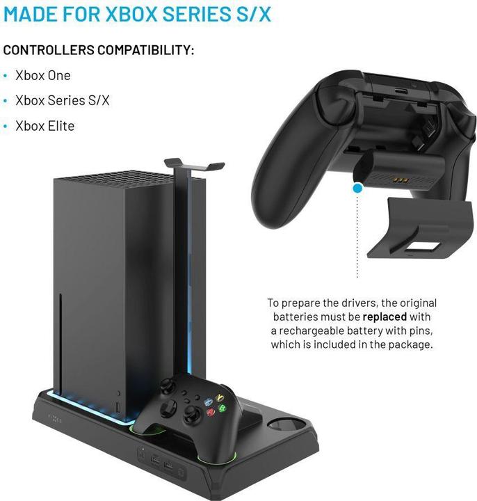 Produktbild Fixed Multifunktionsstation für Xbox Series X und S, schwarz (Xbox Series X)