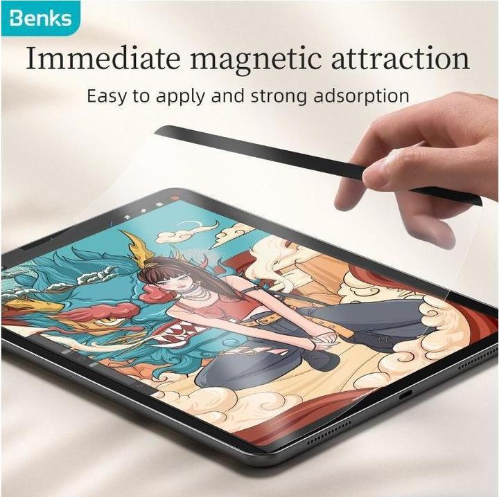 Produktbild Benks Magnetisches papierähnliches Panzerglas zum Zeichen iPad Pro 12.9 (1 Stück, iPad Pro 12.9 2021 (5. Gen), iPad Pro 12.9 2020 (4. Gen), iPad Pro 12.9, iPad Pro 12.9 2022 (6. Gen), iPad Pro 12.9 2018 (3. Gen))