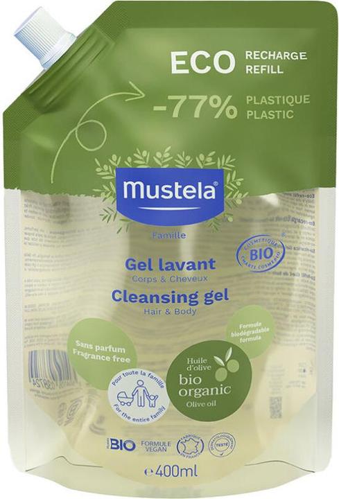 Mustela Gel & Shampoo 2 in 1 Nachladen 400 ml
