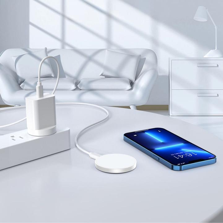 Immagine prodotto Choetech Bezprzewodowa ładowarka indukcyjna 2w1 T603-F, uchwyt (biała) (15 W)