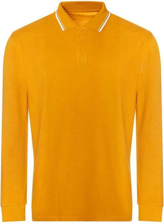 Awdis Poloshirt Mit kontrastfarbenen Streifen Langärmlig