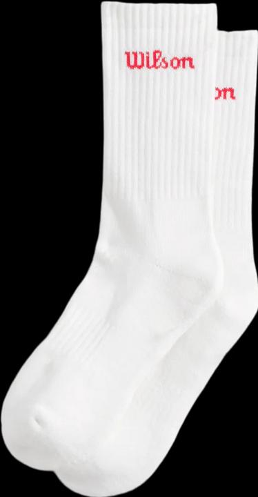 Wilson Crew Logo Sock White (3x) (35, 37)