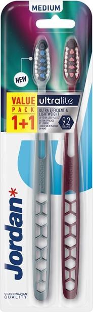 Actual product image Jordan Toothbrush Ultrali 1+1 Med Soft (2 x)