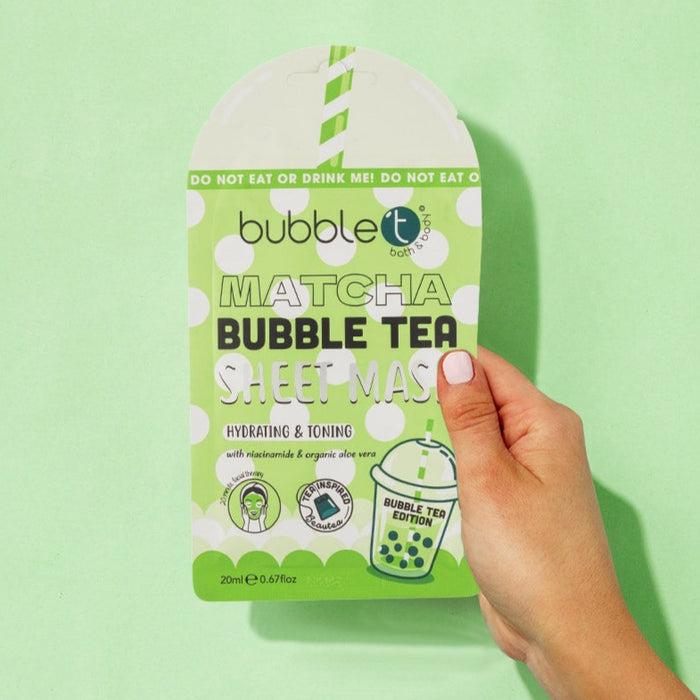 Actual product image Bubble T Face sheet mask in Matcha with Aloe Vera & Niacinamide 20ml (20 ml)