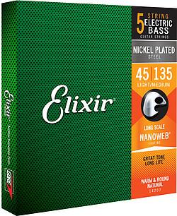 Gore Wear Elixir 14207 5-brins Light/Med. 045/135 (5 x, Guitare, 0.05")