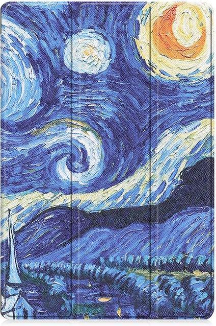 MU Style Dreifach faltbare Hülle mit Muster (Galaxy Tab S7+)