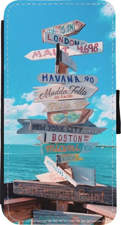 Immagine prodotto PhoneLook Cover Portafoglio nero Cool Cities Indicazioni (Apple iPhone XR)