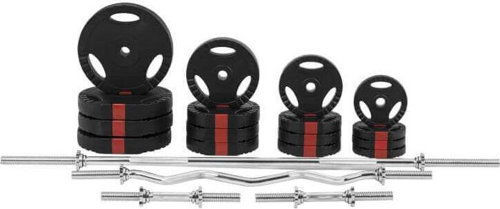 Actual product image Gorilla Sports Barbell set (4 x 1.25 kg, 4 x 2.5 kg, 4 x 5 kg, 4 x 10 kg)