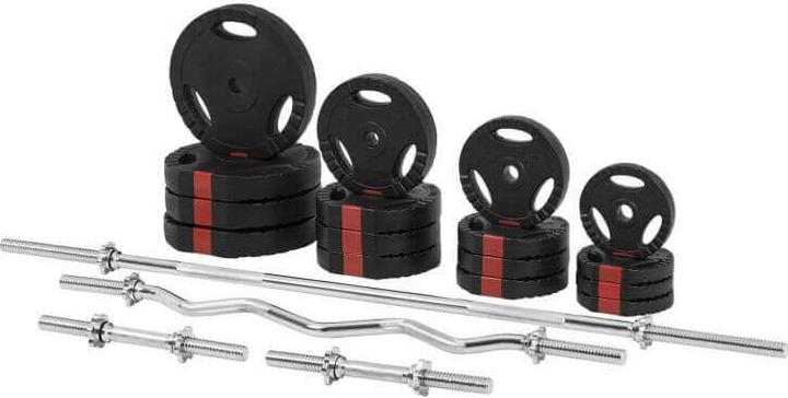 Actual product image Gorilla Sports Barbell set (4 x 1.25 kg, 4 x 2.5 kg, 4 x 5 kg, 4 x 10 kg)