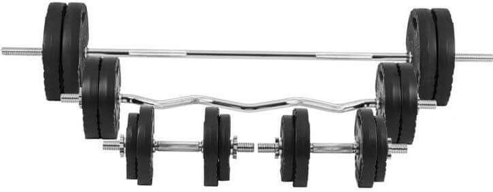 Actual product image Gorilla Sports Barbell set (4 x 1.25 kg, 4 x 2.5 kg, 4 x 5 kg, 4 x 10 kg)