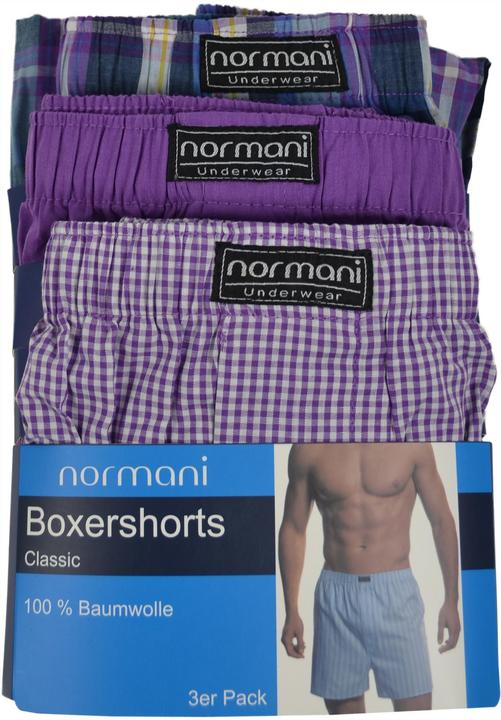 Produktbild Normani 3 Stück Herren Web Boxershorts (S, 3er Pack)