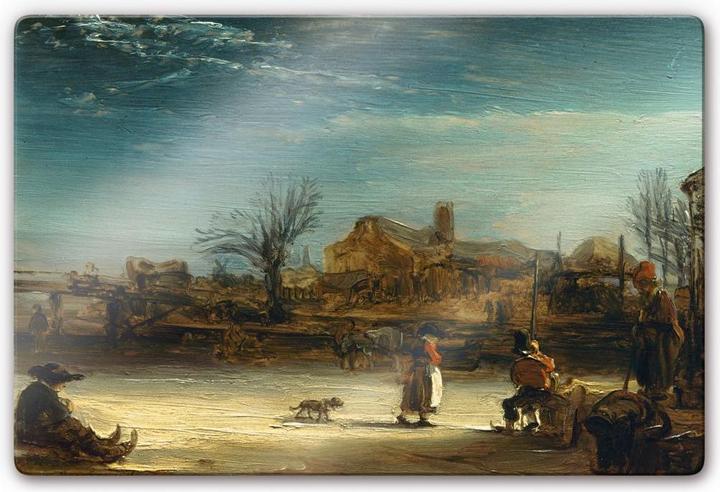 Produktbild Trenddeko Rembrandt - Winterlandschaft (60 x 40 cm)